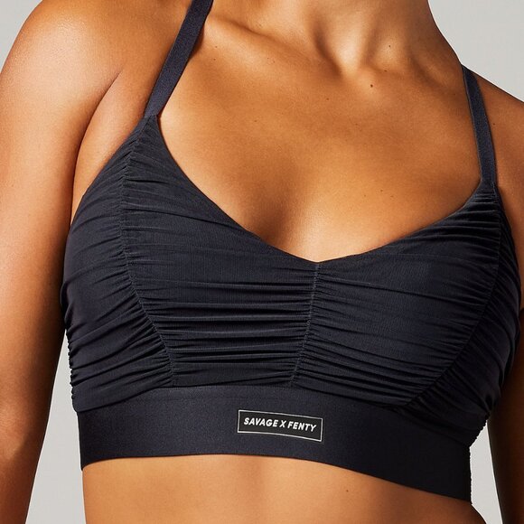 Savage X Fenty Ruche Hour Low-Impact Sports Bra - Picture 2 of 4